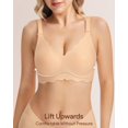 thumbnail image 2 of Bra Angelhood, cuello en V inalámbrico, sin costuras, de gelatina suave, 2 of 7
