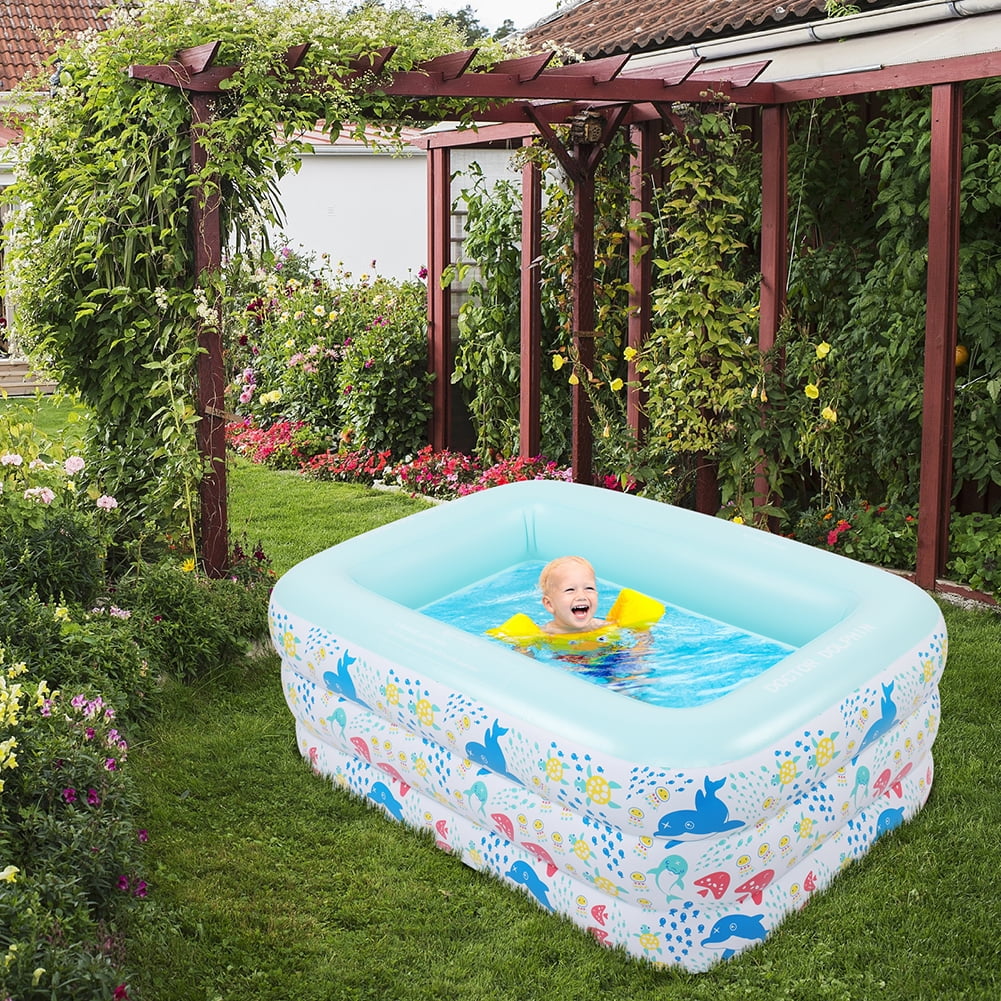 Kepooman Swimming Pool for Kids and Adults - Above Ground Pool 59" X 43.3" X 23.6" Inflatable Kiddie Pools with Air Pump Pools for Adults, Inflatable Swimming Pool for Indoor & Outdoor Kepooman Swimming Pool for Kids and Adults - Above Ground Pool 59" X 43.3" X 23.6" Inflatable Kiddie Pools with Air Pump Pools for Adults, Inflatable Swimming Pool for Indoor & Outdoor