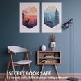 thumbnail image 4 of Diversion Book Safe with 4200°F Fireproof Money Bag and Combination Lock, 10.5" x 7.9" x 2.5" Fake Book Hidden Storage Safe, Hollow Secret Portable Metal Storage Box for Cash, Valuables, 4 of 8