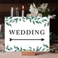 thumbnail image 2 of Koyal Wholesale Wedding Party Directional Signs, Natural Greenery, Double-Sided, Wedding with Big Arrow, 1-Pack, 2 of 5