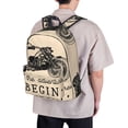 thumbnail image 5 of Goofa Let The Adventure Begin Printed Backpack,Laptop Backpack,Durable Anti-Theft Travel Work Backpack,Water-resistant Backpack, 5 of 9