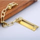 thumbnail image 4 of Scienceny Brass Door Chain Lock House Childproof Doorknob Deadbolt Reinforcement Security Guard Indoor Office Toddlers Type2 NO2 Scienceny TO008586-01B, 4 of 6