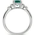 thumbnail image 2 of Sterling Silver Rhodium-Plated Created Alexandrite And Diamond Ringsize 6 - Jbsp, 2 of 5