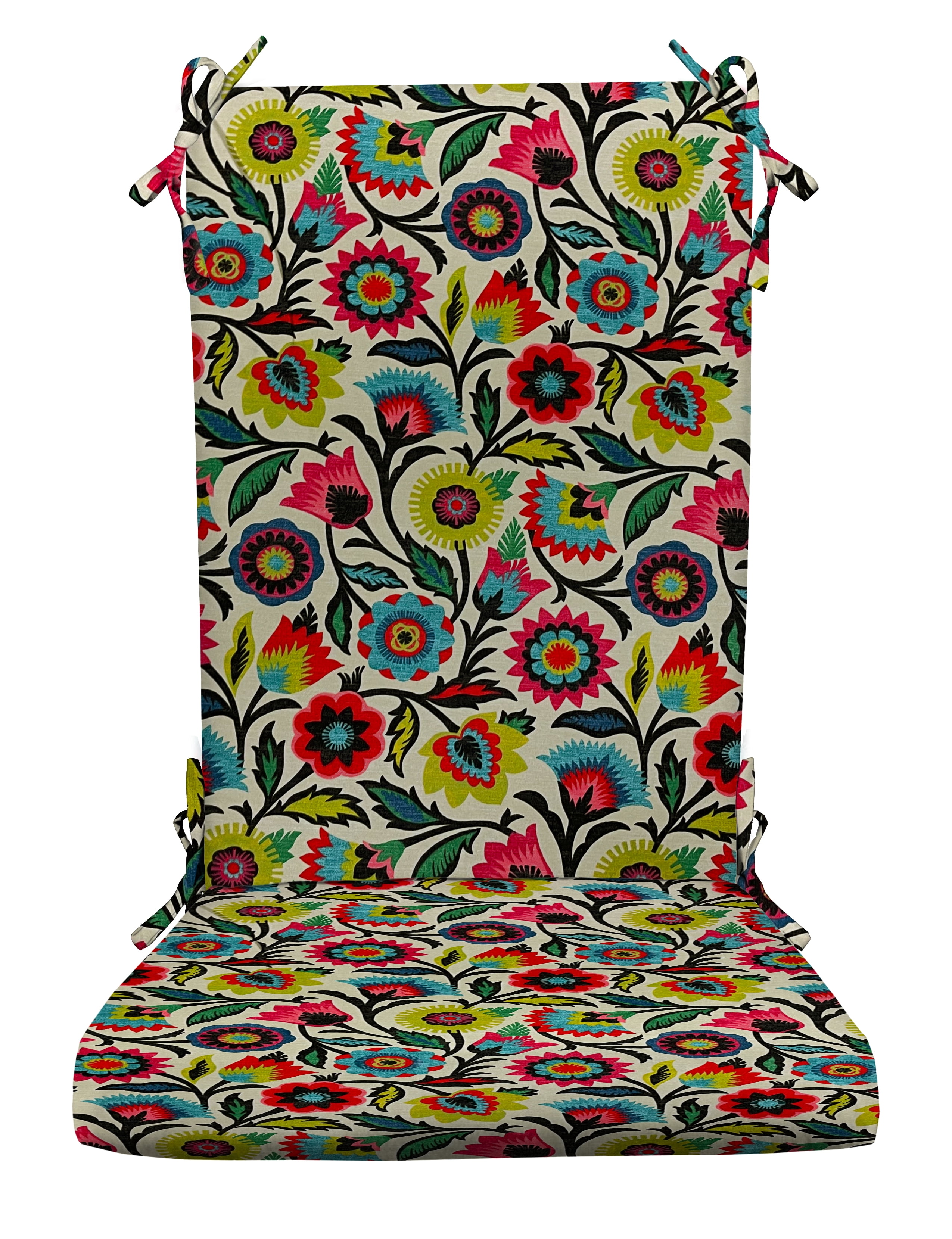 RSH Décor Indoor Outdoor Foam Rocker Rocking Chair Pad Cushions, Large