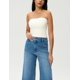 thumbnail image 3 of Camiseta sin tirantes AJISAI de doble forro para mujer, color crema S, 3 of 7