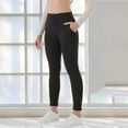 thumbnail image 5 of Maqroz Womens Leggings Thermal Fleece Lined High Waist Winter Warm Thick Stretch Active Workout Pants with Pockets, 5 of 8