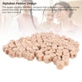 thumbnail image 4 of Cuentas De Madera Del Alfabeto, Cuentas De Madera Cuadradas Fáciles De Usar Multifuncionales 100 Piezas Para Adornos Para El Cabello, 4 of 7
