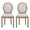 Beige Button, variant on Tzicr French Dining Chairs Set of 2,Mid Century Upholstered Dining Chairs with Round Backrest Solid Wood Frame, Farmhouse Dining Chairs for Dining Room, Bedroom, Kitchen.(Beige)