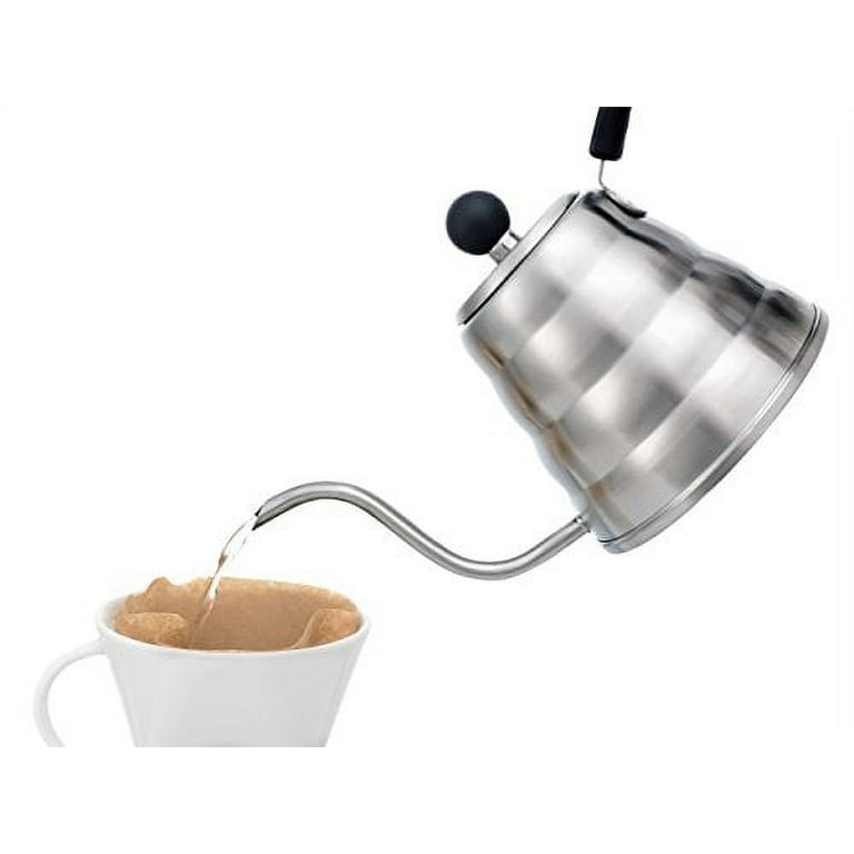 Spdoo Pour-Over Coffee Pot Stainless Steel Gooseneck Drip Kettle Non-Stick Swan Neck Thin Mouth with Long Spout for Camping Outdoors Drip Kettle