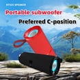 thumbnail image 4 of Altavoz Bluetooth Inalámbrico Portátil para Exteriores, Resistente Al Agua, con Subwoofer de Doble Bocina y de Sonido Envolvente, Luz RGB Roja., 4 of 5