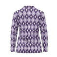 thumbnail image 5 of Yuyamidu Purple Golf Ball Long Sleeve Golf Shirts for Women Tennis Tops Casual Quarter Zip Athletic Shirt Slim Fit Activewear Size XS, 5 of 8