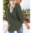 thumbnail image 6 of Womens Oversized Button Down Blouse Top Collared Long Sleeve Gauze Shirts, 6 of 6