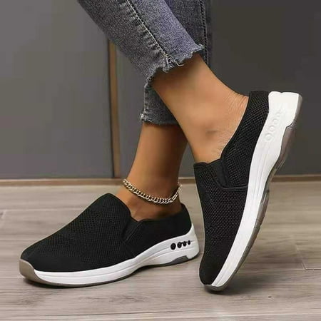 

Egmy Ladies Stretch Cloth Large Size Slippers Women S Casual Sports Weaving Non Slip Shoes