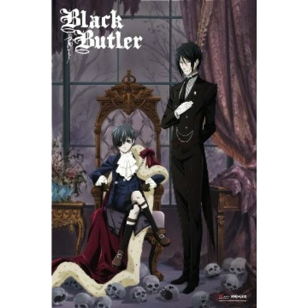Black Butler Sebastian And Ciel Anime Poster Print 24 X 36 Walmart Com