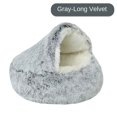 thumbnail image 1 of Spring 2 In 1 Cat Bed Round Pet Bed House Dog Bed Sleeping Bag Sofa Cushion Nest For Small Dogs Cats Kitten  dog house ShopWise Round, 1 of 14