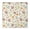 Hedgehog And Rose, variant on Hedgehog and Rose Cream Pattern Square Fitted Tablecloth with Elastic Edge, Washable Table Cover for Home Kitchen Party and Daily Decor 34"x34"