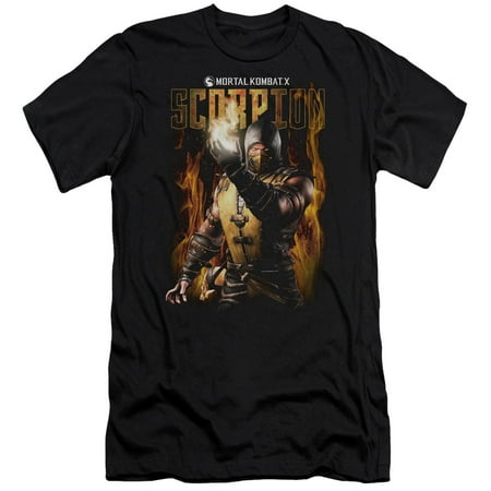 Mortal Kombat - Scorpion - Slim Fit Short Sleeve Shirt -