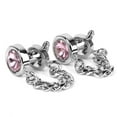 thumbnail image 1 of Gemelos Fernando Classic Mens de Cristal Plata rosa, 1 of 8