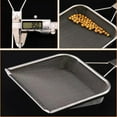 thumbnail image 4 of Square Fine Mesh Skimmer Spoon: 304 Stainless Steel Skimmer Colander Spoon, Frying Strainer Ladle Fryer Scoop, Oil Fat Skimmer Spoon Mesh Strainer with Handle for Cooking Frying Kitchen, 4 of 7