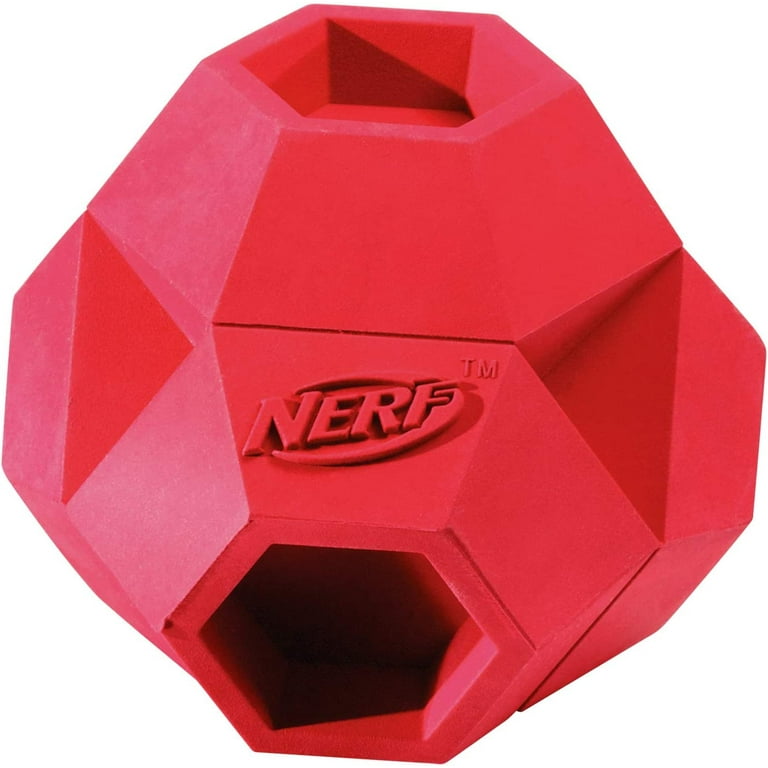 Nerf Dog 2.75in Reactor Hex Ball Dog Toy Red Walmart