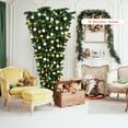 thumbnail image 4 of Patiojoy 7ft Upside Down Christmas Tree Artificial Green Inverted PVC Tree with Metal Stand, 4 of 10