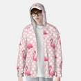 thumbnail image 4 of Haiem Cute Flamingo with Heart UPF 50+ Fishing Shirts for Men Long Sleeve UV Sun Protection Hoodie Non-Mask Outdoor Hiking Shirts, 4 of 9