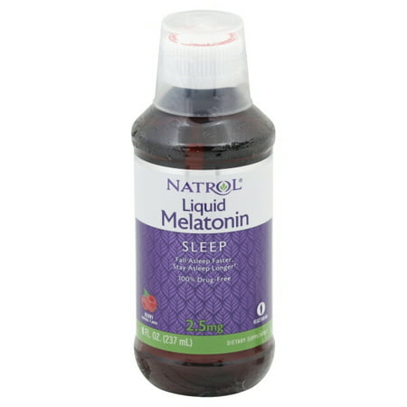 Natrol  Liquid Melatonin  Sleep  Berry Natural Flavor  2 5 mg  8 fl oz  237