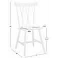 thumbnail image 2 of SAFAVIEH Couture Jaslene Modern Linen Solid Dining Chair, Black/White, 2 of 9