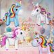 thumbnail image 5 of Globos De Unicornio, Globos De Aluminio De Helio En Forma De Unicornio De Papel De Aluminio Gigante 3D, 4 Piezas De Globos Inflables Jumbo Para Decoraciones De Cumpleaños De Niñas, 5 of 5