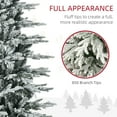 thumbnail image 4 of HOMCOM 7.5ft Tall Prelit Artificial Christmas Tree Holiday Décor with 850 Snow Flocked Branches, 350 Warm Yellow Clear Lights, Auto Open, Extra Bulb, 4 of 4