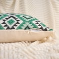 thumbnail image 3 of Unique Bargains Boho Throw Pillow Covers Geometric Pattern Cushion Cases 18" x 18" Green, 3 of 7
