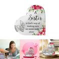 thumbnail image 2 of Gifts for Sisters, Acrylic Heart Gift Keepsake Sign Decor for Women Girls Grandma Sister Friend Female Christmas Birthday Thank You Acrylic Gift, 2 of 6