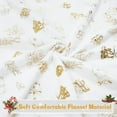 thumbnail image 3 of Christmas Blanket Silver Snowflake Christmas Throw Blanket, Snowflake Christmas Blankets and Throws Soft Warm Flannel Christmas Throw Blankets for Couch, Bed, Sofa, 50 x 60 Inch, Silver, 3 of 6