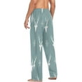thumbnail image 6 of FREEAMG Snowflakes and Deer Heads Pajama Pants for Men, Men's Separate Bottoms, Pure Cotton Comfortable Lounge Pants?511?, 6 of 7