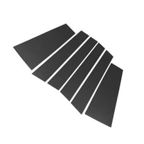 Unique Bargains 6 Pcs Door Pillar Window Trim for Toyota Highlander Carbon Fiber Pattern Black