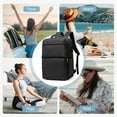 thumbnail image 5 of Air Seal Travel Backpack Vacuum Compression Backpack Travel with Pump, Vacpack Vacuum Seal Carry on Backpack for Traveling Airline Approved, Waterproof Airpack Laptop Backpack 17 Inch Airback Black, 5 of 11