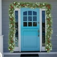 thumbnail image 5 of 6 Ft Artificial Christmas Garland - Eucalyptus Leaf & Cypress Leaf Garland, with Berry, Greenery Xmas Vine, Christmas Decorations, for Door Wall Fireplace, 5 of 7