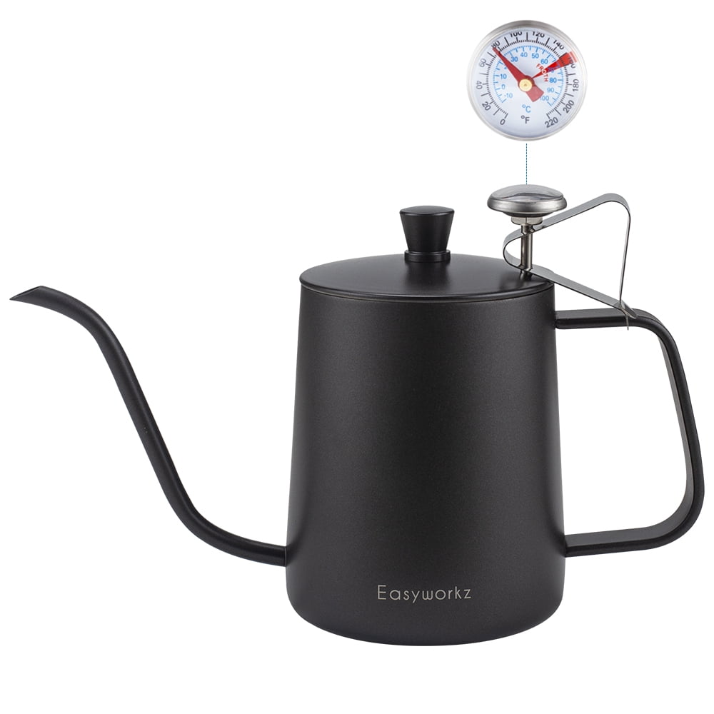 Easyworkz Gage Gooseneck Pour Over Coffee Kettle 20 oz Stainless Steel
