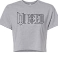 thumbnail image 3 of Wicked - Outline Logo - Juniors Cropped Graphic T-Shirt, 3 of 5
