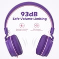 thumbnail image 5 of Auriculares para niños, AILIHEN I35 Auriculares supraaurales para la escuela, Volumen seguro 93 dB, Auriculares estéreo con micrófono HD para niños y niñas, Cable plegable de 3,5 mm para Chromebook, c, 5 of 5