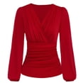thumbnail image 1 of Camiseta cruzada con cuello en V para mujer, camiseta cruzada con cuello en V profundo para mujer, camiseta cruzada con cuello en V, camiseta cruzada con cuello e, 1 of 2
