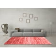thumbnail image 3 of Ahgly Company Indoor Round Abstract Red Contemporary Area Rugs, 6' Round, 3 of 4
