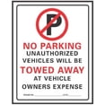 thumbnail image 2 of Hy-Ko No Parking Plastic Sign 702 - Commercial Grade Street Parking Sign - Multicolor, 2 of 2