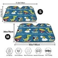 thumbnail image 3 of Balery Dinosaur on the Beach Vacation Print Car Windshield Sun Shade,Windshield Sunshade for Car Pickup Truck SUV Accessories-Medium, 3 of 7