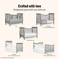 thumbnail image 6 of Dream On Me Violet 7-in-1 Baby Convertible Crib in Steel Grey, Greenguard Gold Certified, 6 of 11