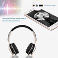 thumbnail image 2 of Auriculares Bluetooth, auriculares estéreo Bluetooth inalámbricos plegables sobre la oreja con micrófono y control de volumen, compatibles con auriculares inalámbricos y con cable TUNC Sencillez, 2 of 5