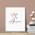 thumbnail image 2 of Designs ByLITA Music Is The Answer 11 x 14 UNFRAMED Print Cute Typography Wall Art, 2 of 3