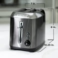thumbnail image 4 of Black & Decker 2 Slice Black Stainless Steel Toaster, 4 of 9