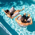 thumbnail image 5 of Big Joe Lux Bali Sling Pool Float, Black and White Cape Stripe, Premier Mesh, Durable UV Protected Polyester Blend, No Inflation Needed, 5 of 8