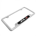 thumbnail image 3 of Chevrolet Camaro ZL1 Carbon Fiber Chrome Stainless Steel License Plate Frame, 3 of 8